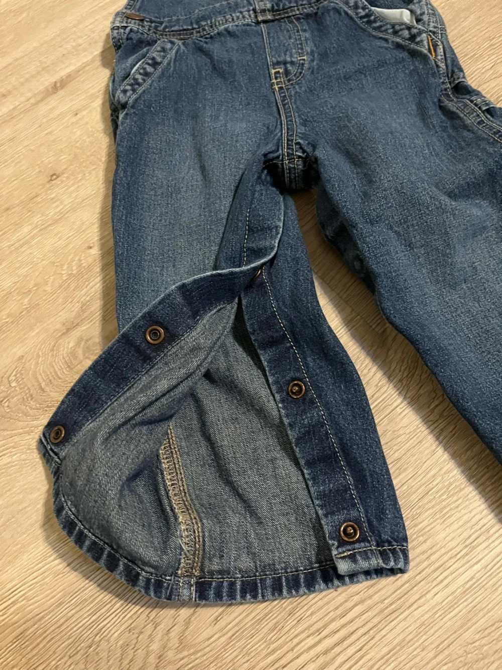 OshKosh B'gosh Kids Relaxed Denim Overalls - Indigo Blue